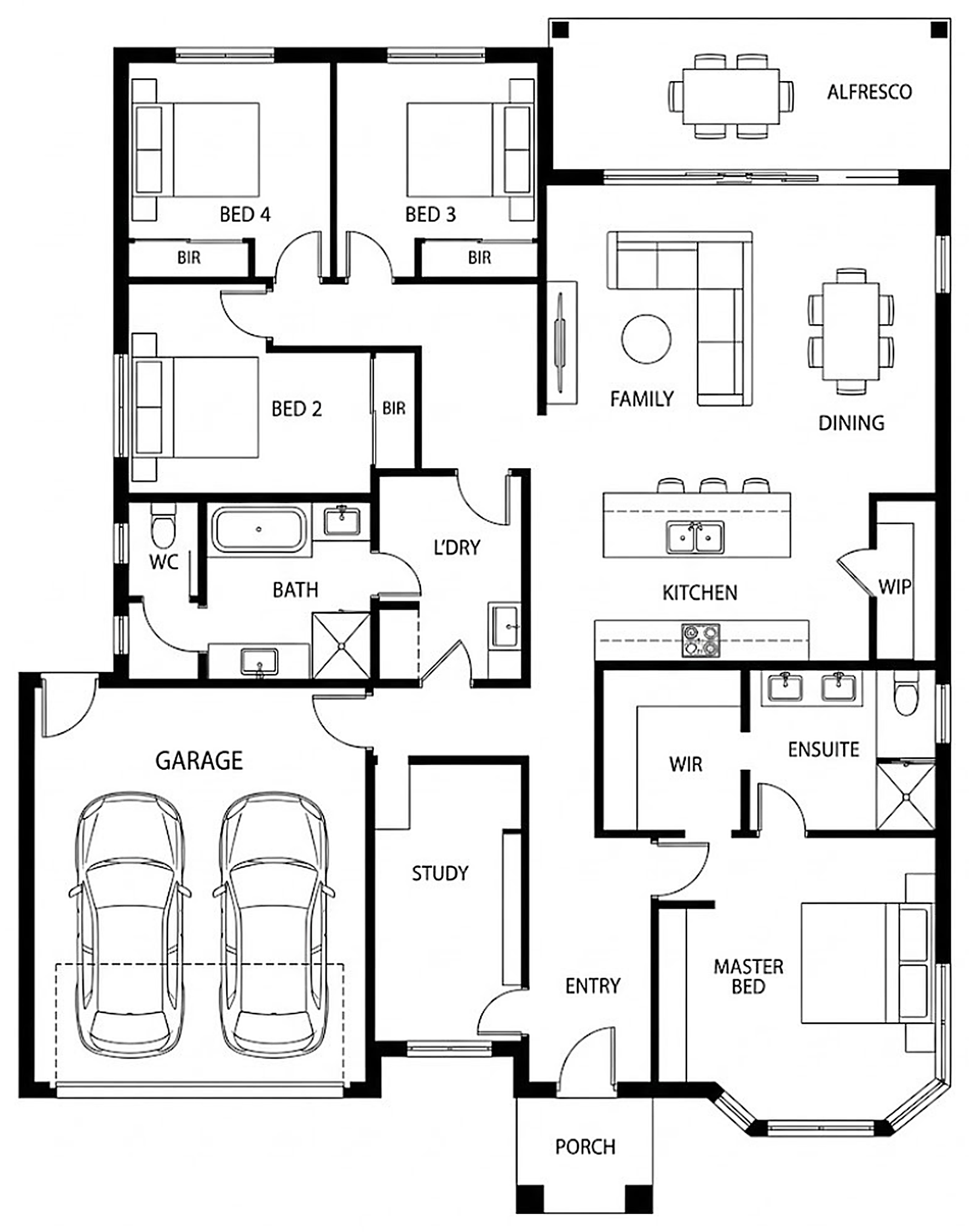 The Ashford ground floor plan