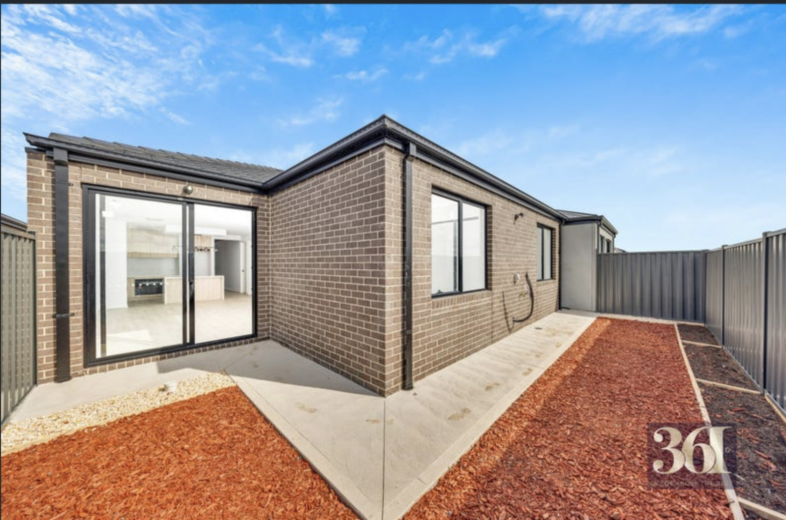 Rear brick exterior