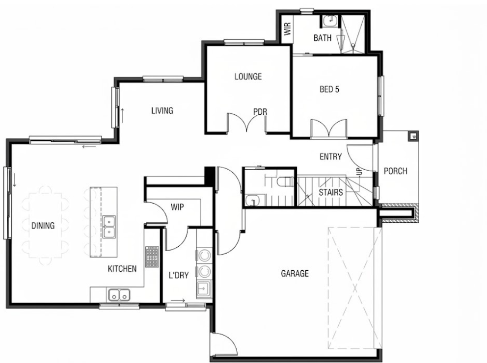 The Tarneit ground floor plan